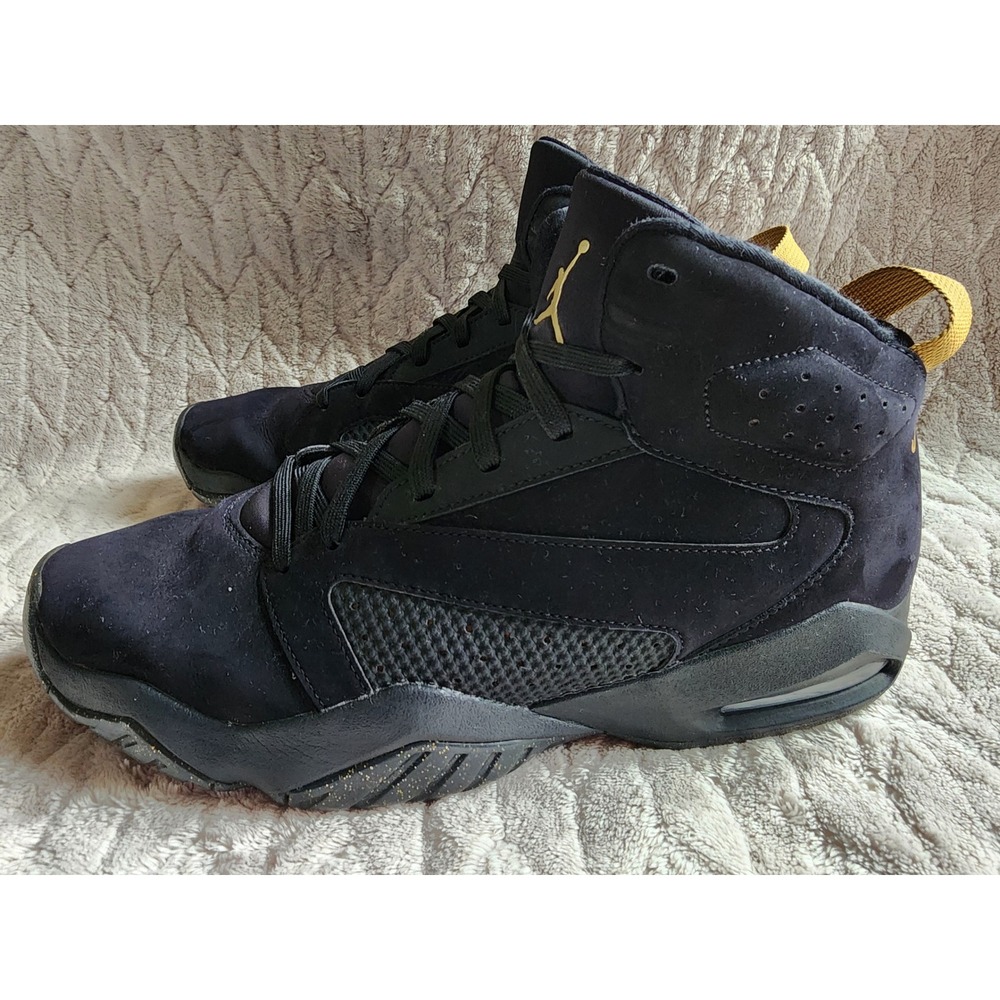 Jordan Lift Off Black Metallic Gold Men Sneakers AR4430-007 Size 12 Mid Top